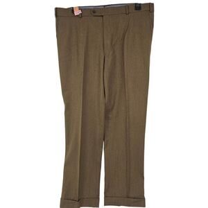 Ballin Wool-Cashmere Comfort-EZE Tan Men's Dress Pants 40x29